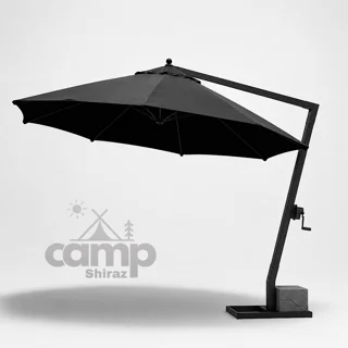 سایبان چتری ۳ متری پایه کنار | شیراز کمپ